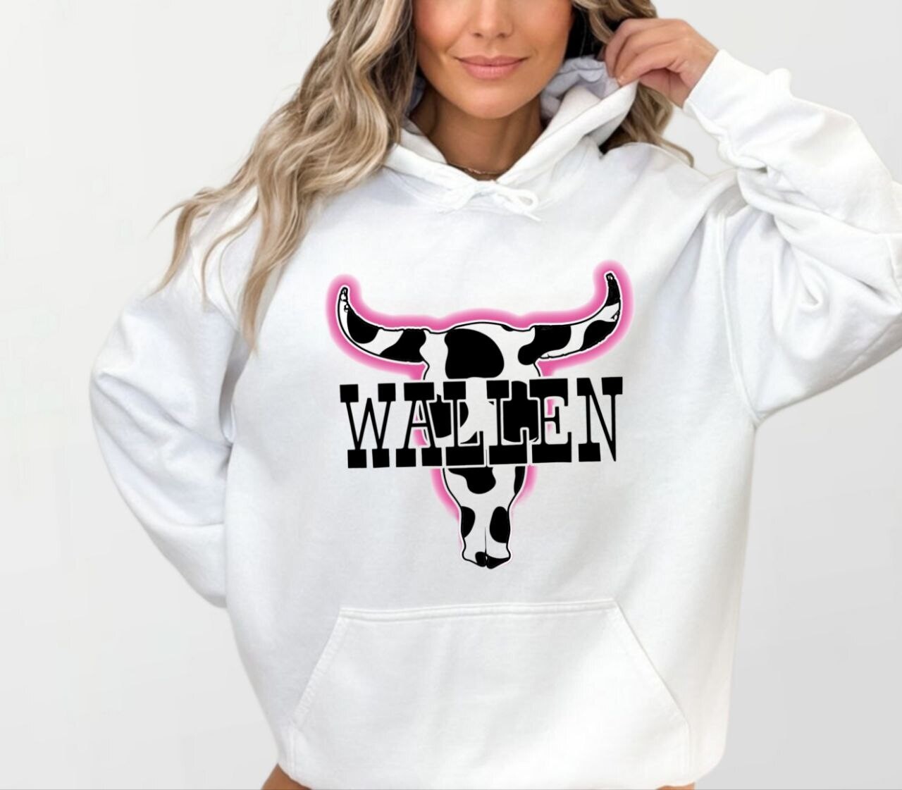 Wallen pink_Women's Elite Hoodie white