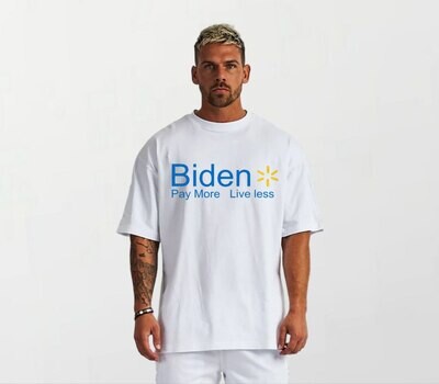 Biden pay more_Elite Tee white/black