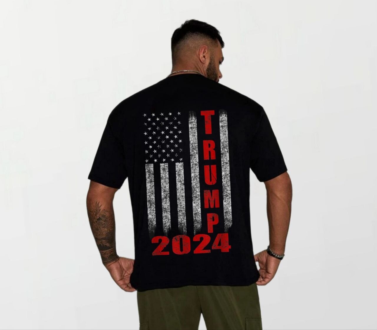 Trump flag_Elite Tee black