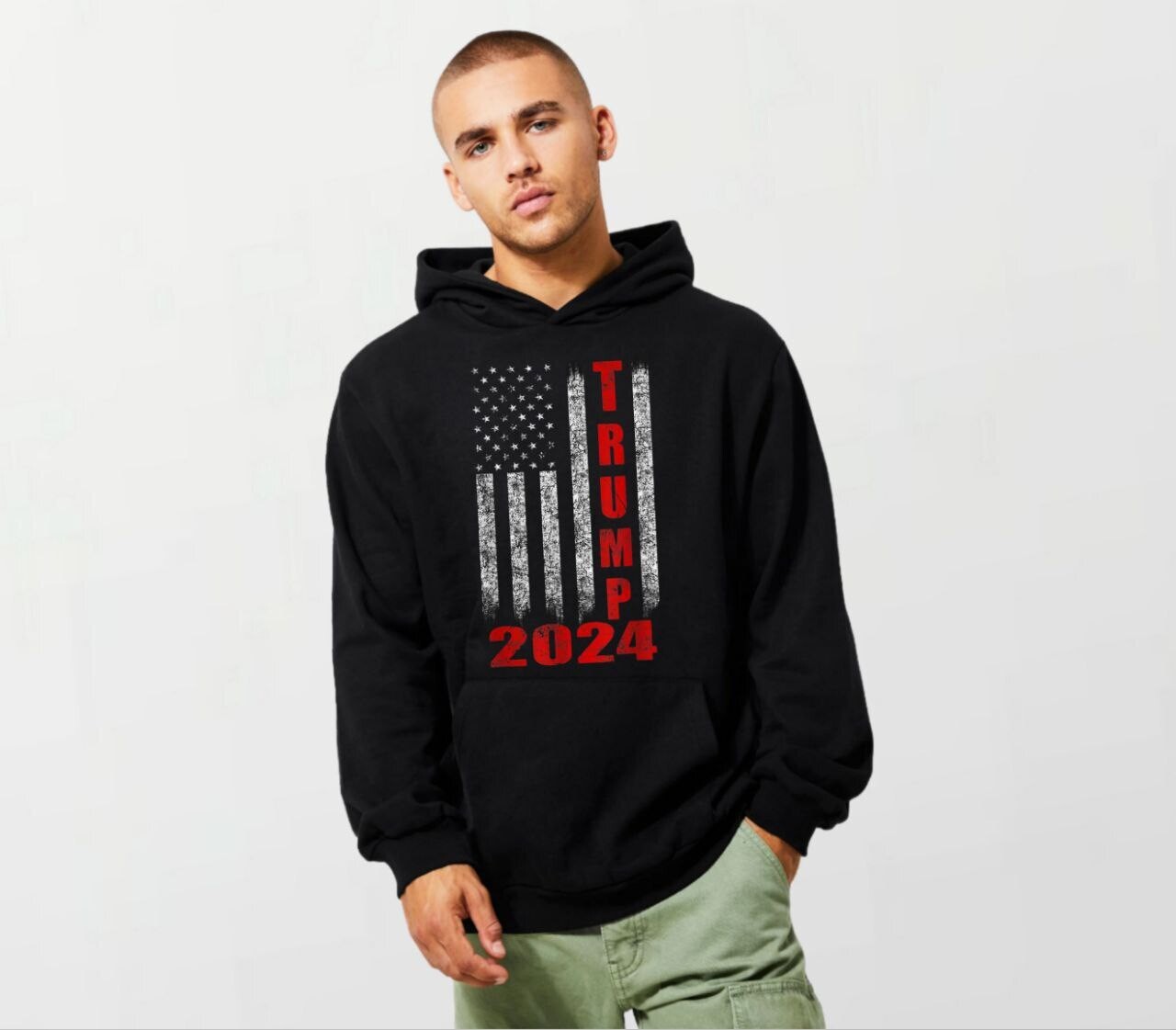 Trump flag_Elite Hoodie black