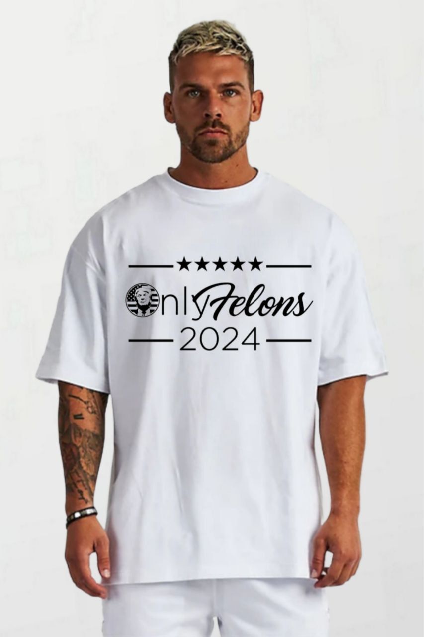 Only felons_Elite Tee white