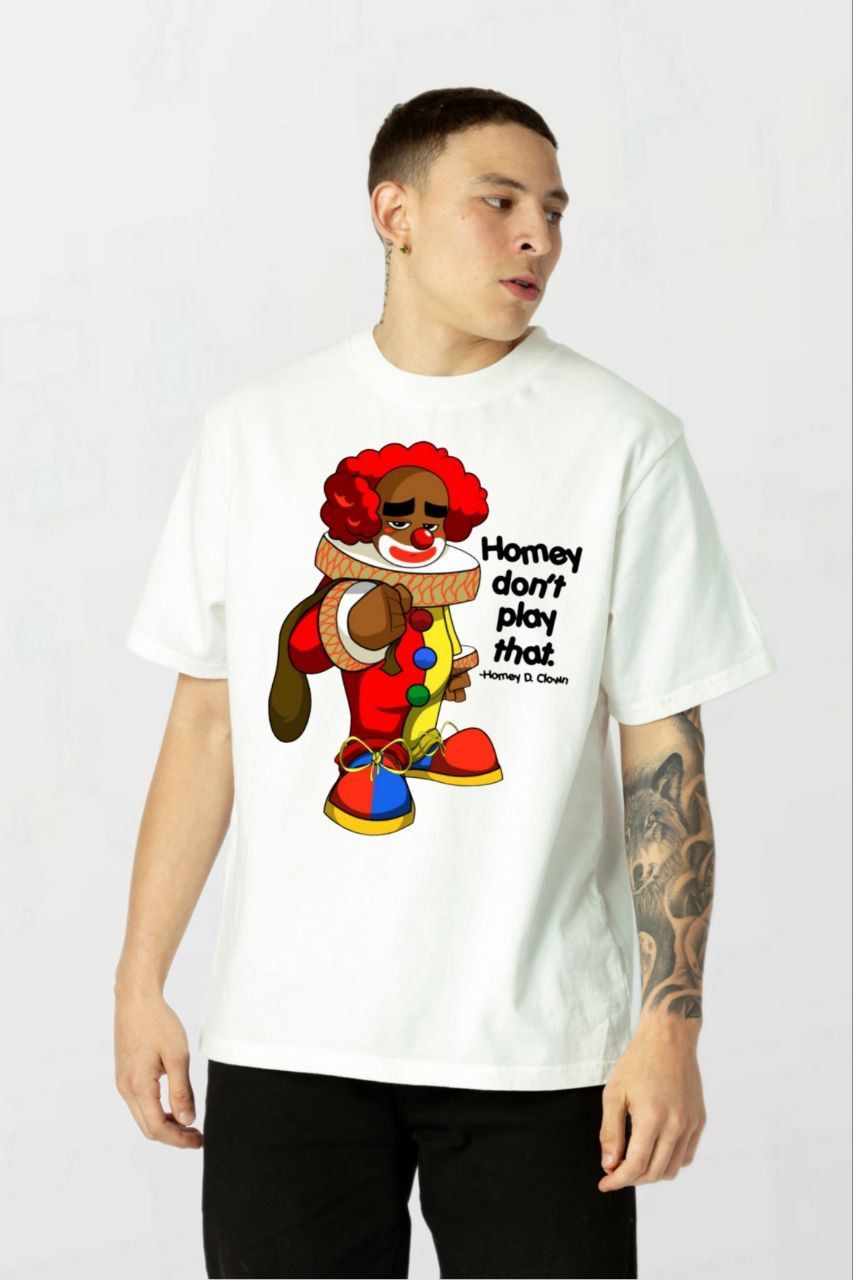 Homey dont play that_Elite Tee white