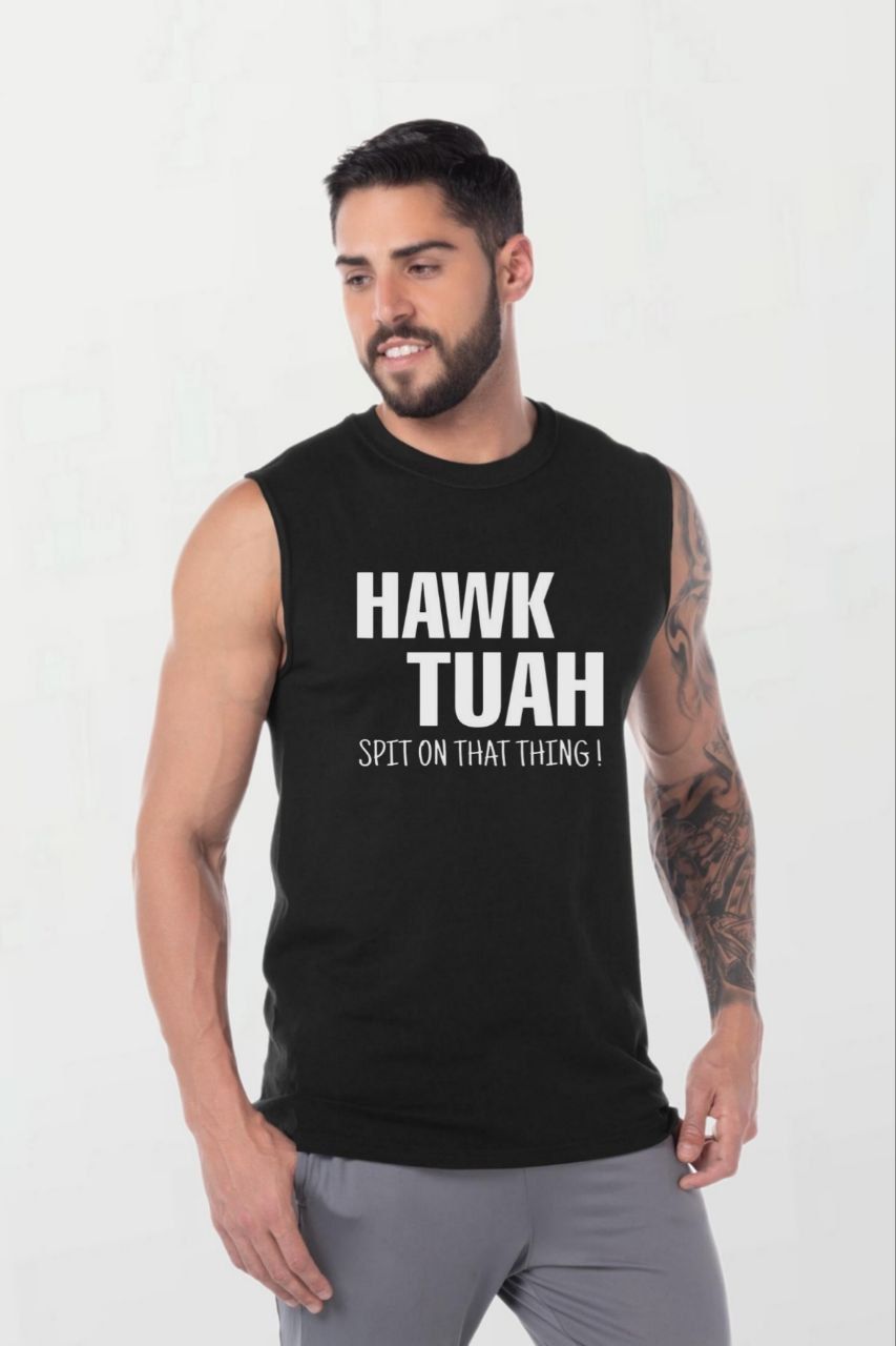 Hawk Tuah_Elite Sleeveless Tee black