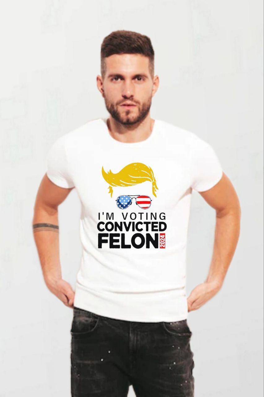 Trump im voting felon_Elite Tee white