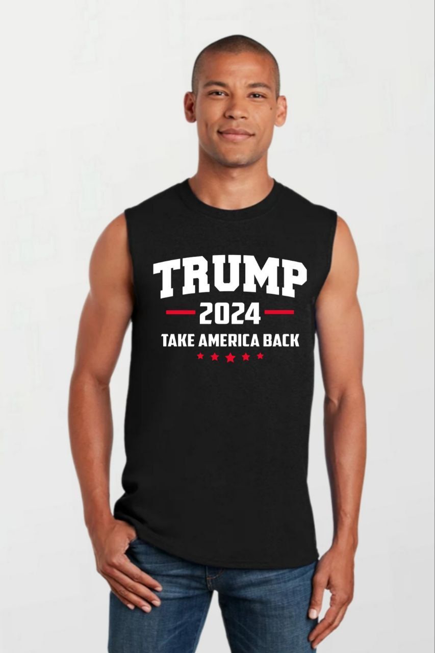 Trump take america back_Elite Sleeveless Tee black