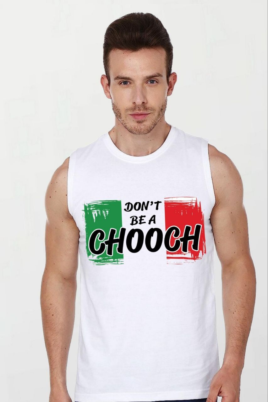 Dont be a chooch flag_Elite Sleeveless Tee white