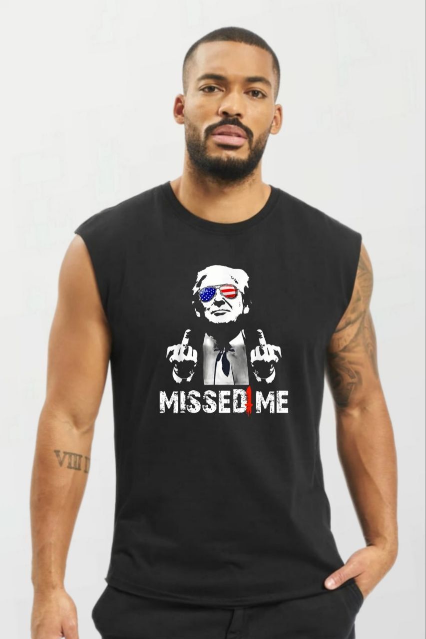 Missed me trump_Elite Sleeveless Tee black