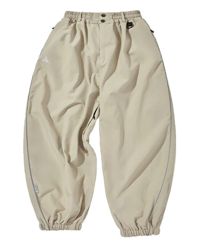 Tan Loose Fit Snowpants