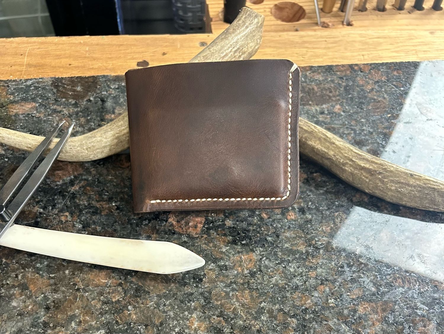 Bifold Wallet ( Nut Brown Horween 3-4 Oz)