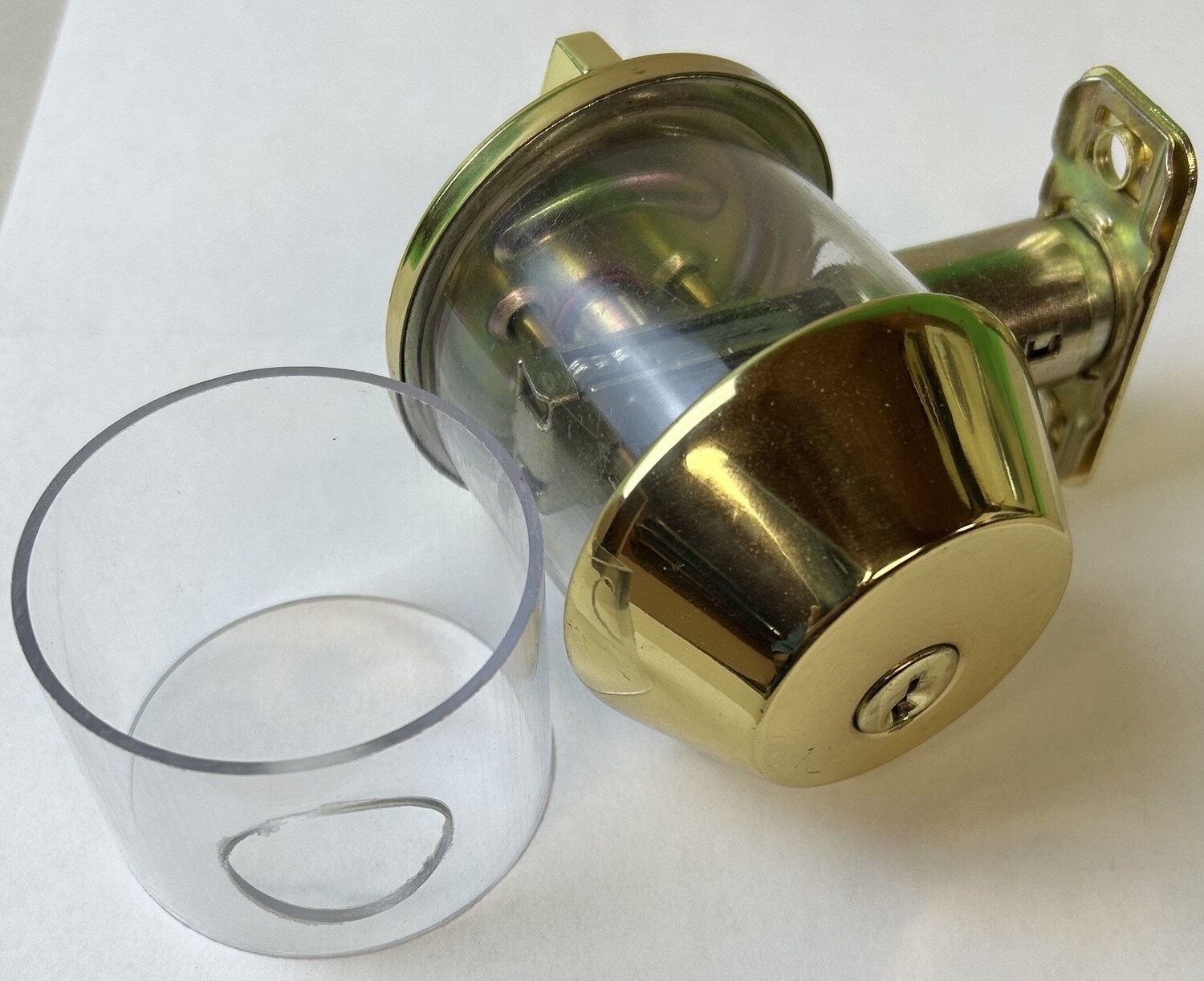See Thru lock mounting sleeve