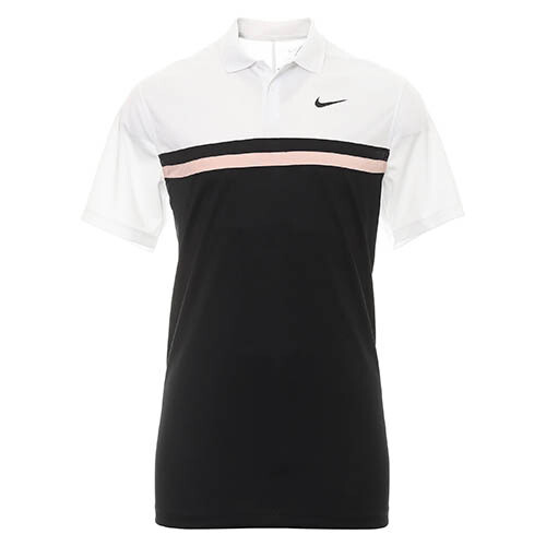 M NK DF VCTRY CB POLO - White/Black/Arctic Orange/Black