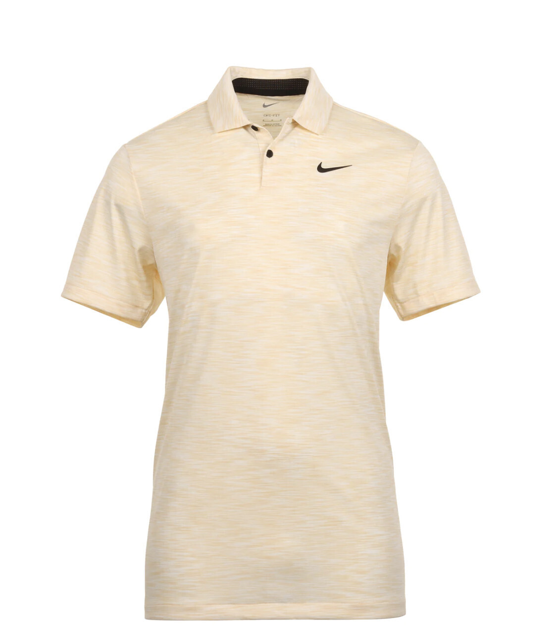 M NK DF TOUR POLO SPACE DYE - Pale Vanilla/Sail/Black