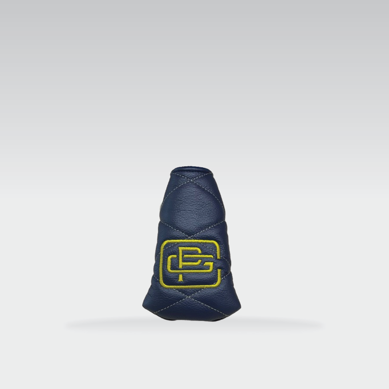 Dormie Quilted Putter Cover - Navy/Gold