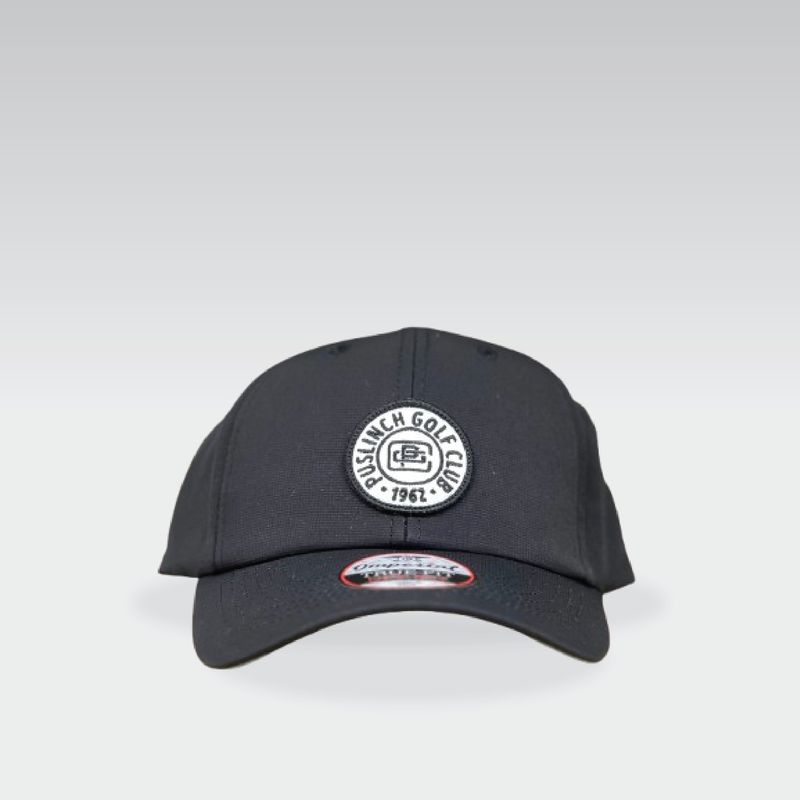 Imperial Structured Performance Cap - Retro Circle Patch - Black