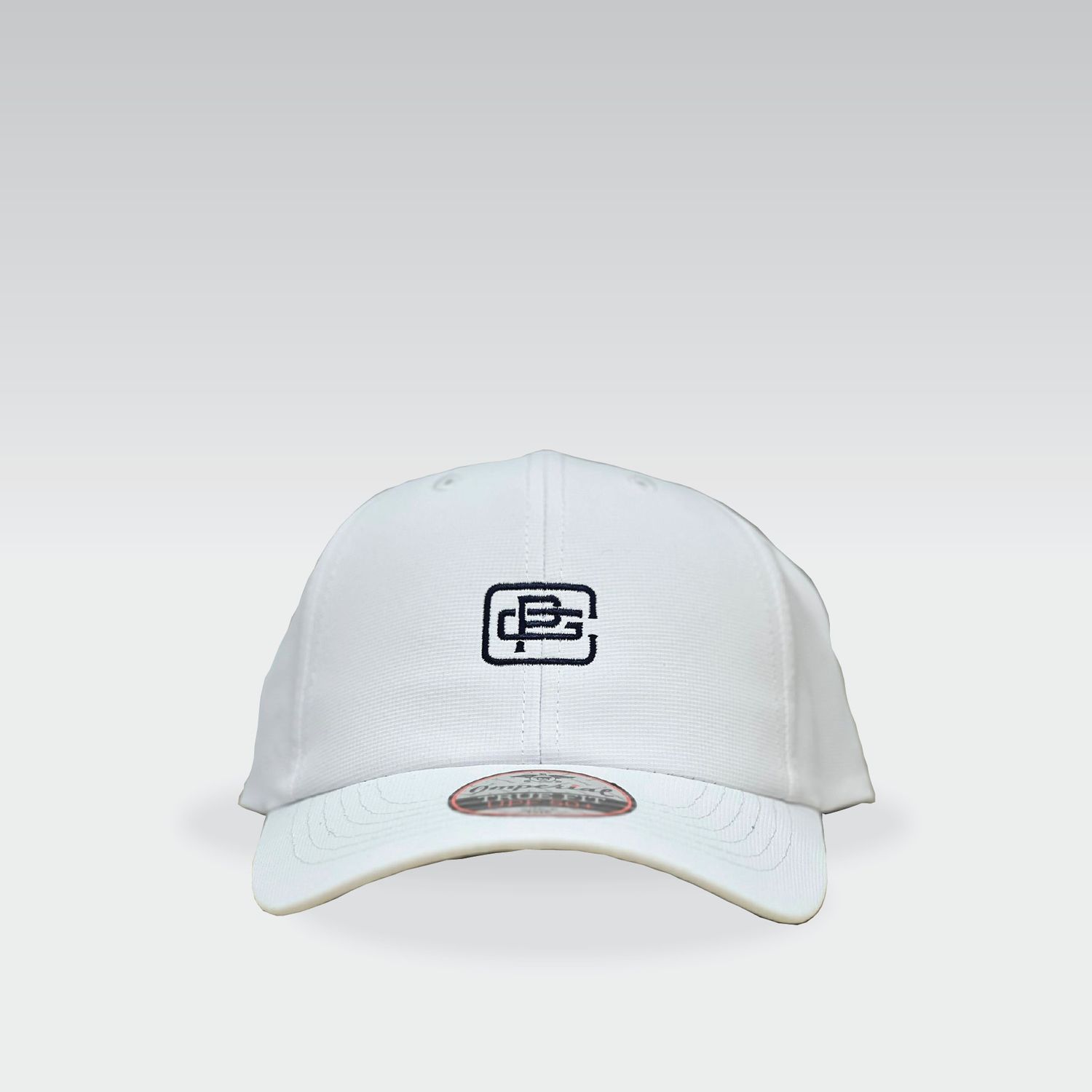 Imperial Structured Performance Cap - PGC Flat, Color: White