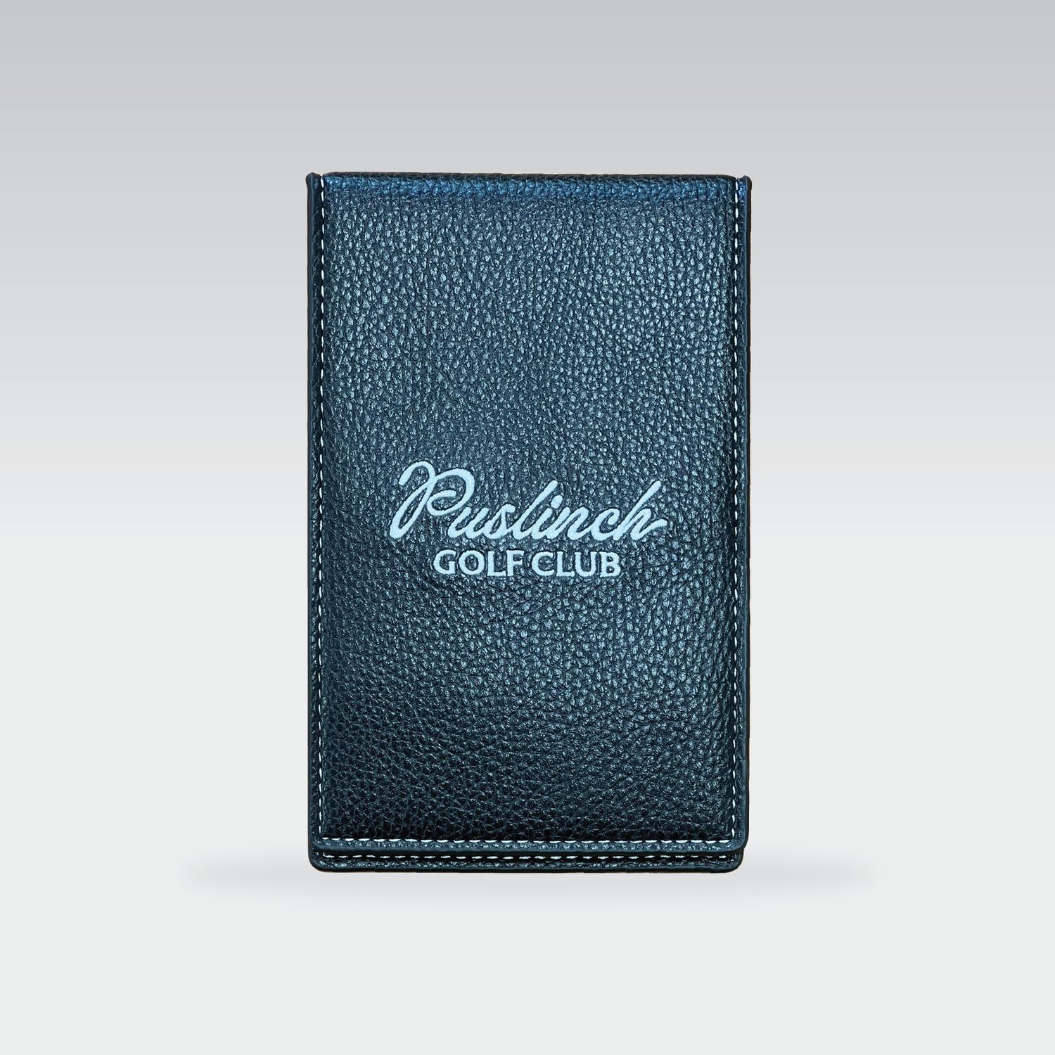 Embroidered Scorecard Holder, Color: Black/White