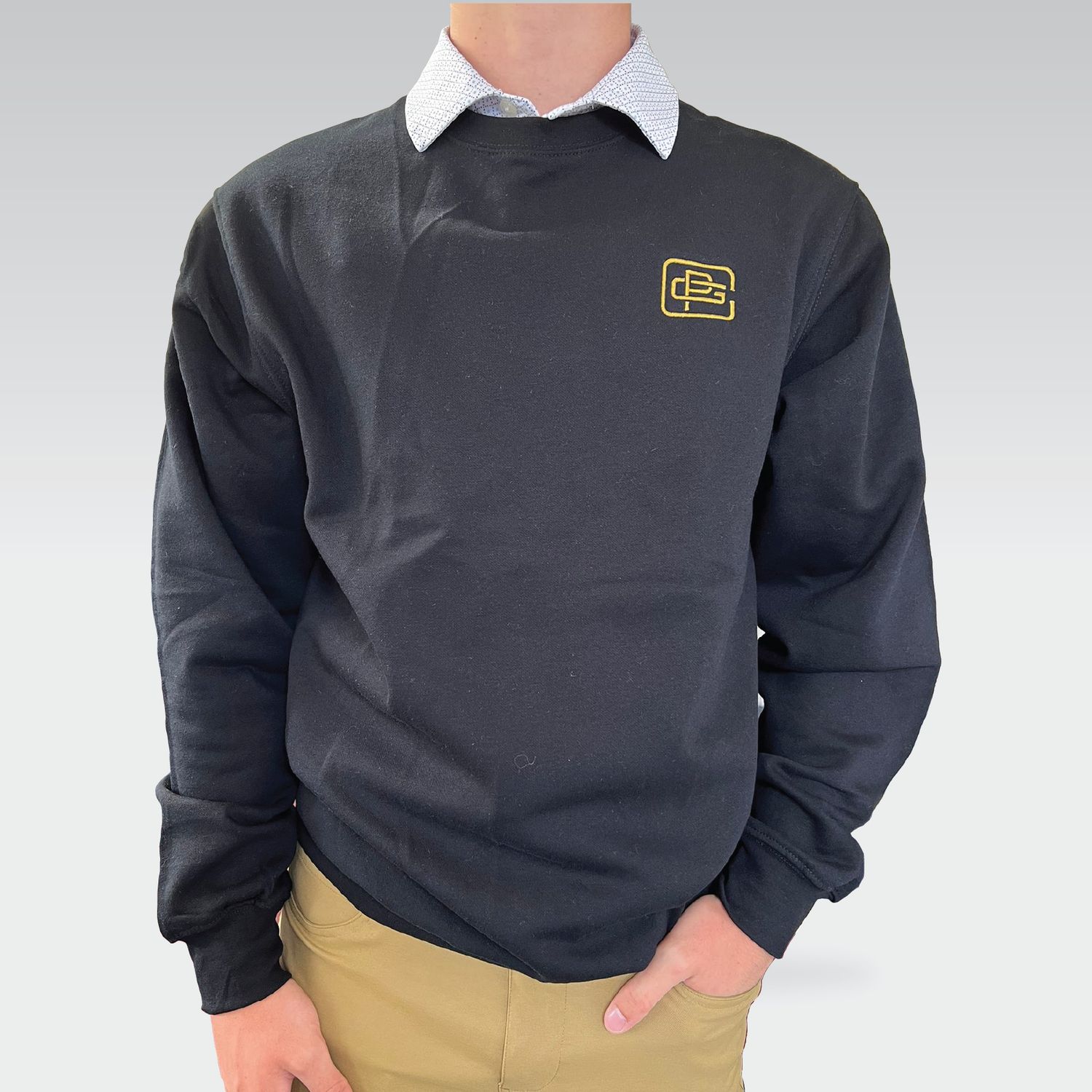 PGC Crewneck, Color: Black, Size: XXL