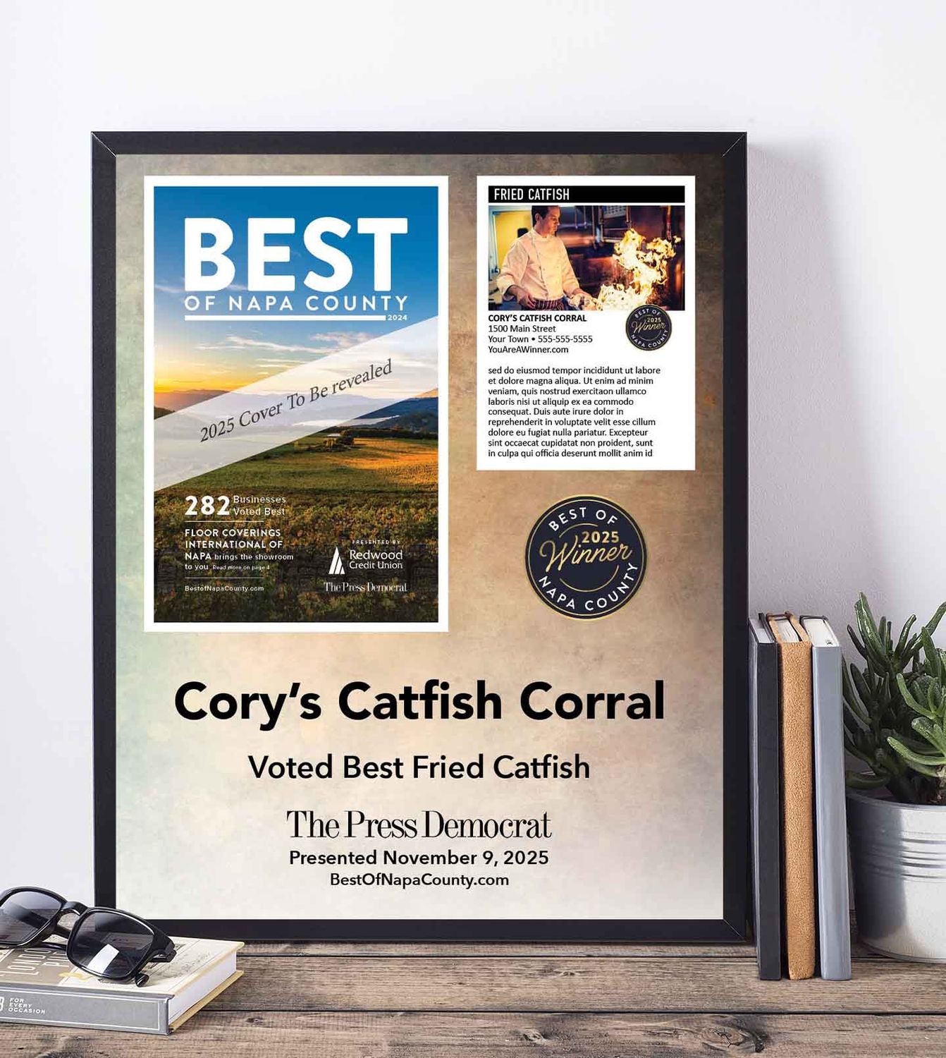 Winner's Cover Premium Plaque