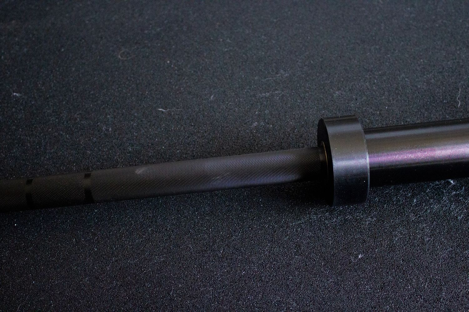 Mens' Ceramic Coated Barbell, Colour: Black