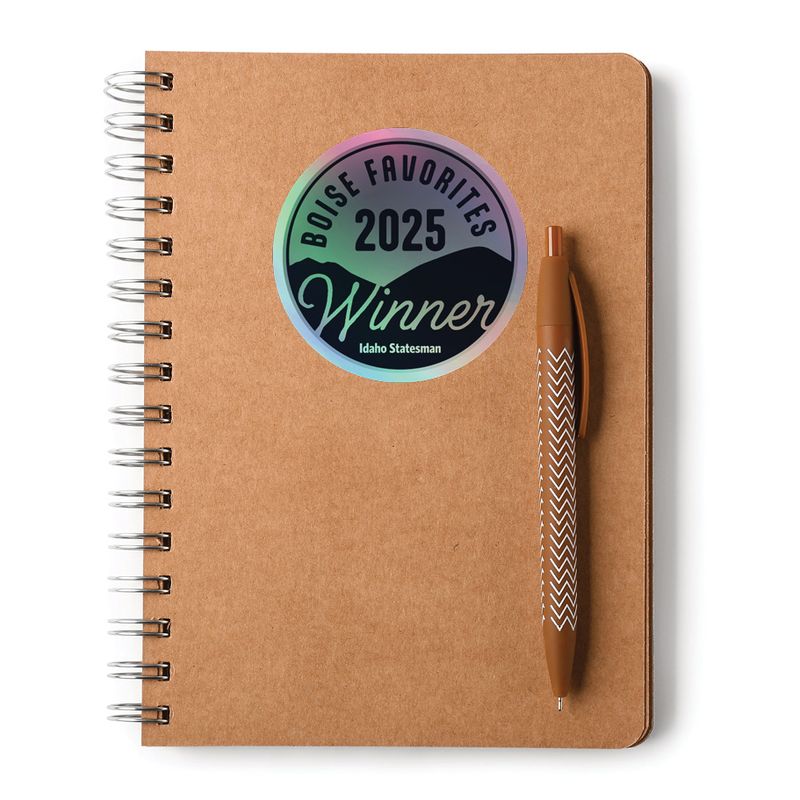 Kiss-Cut Holographic Logo Stickers