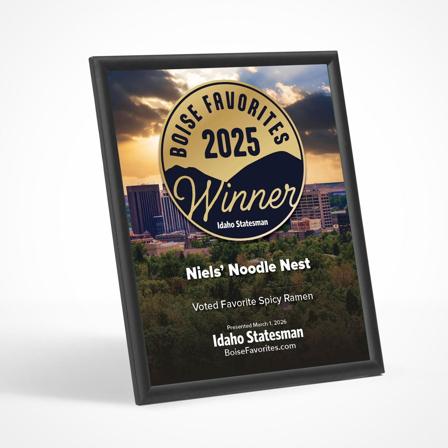 Winner's Modern Plaque