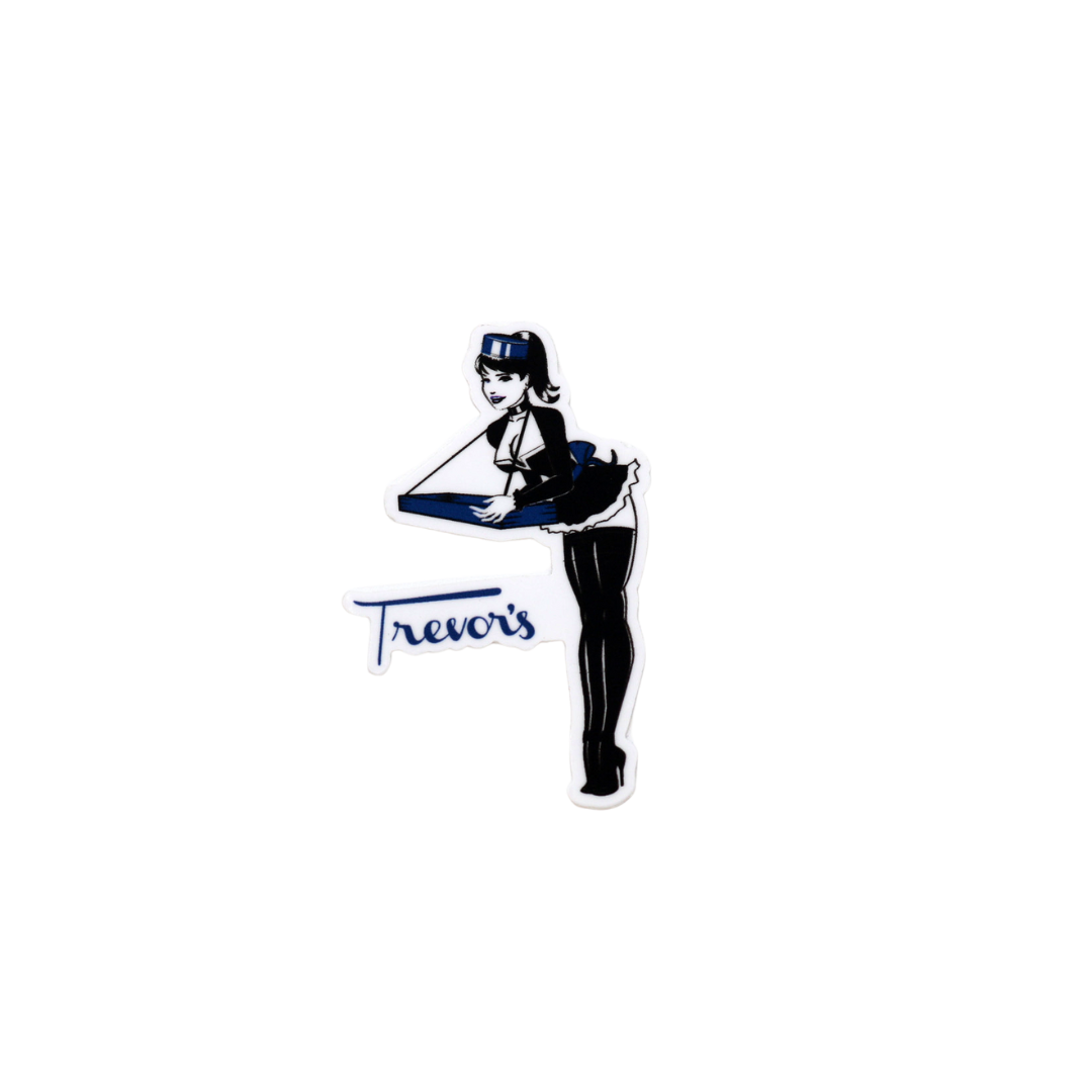 Trevor&#39;s Cigar Girl Sticker
