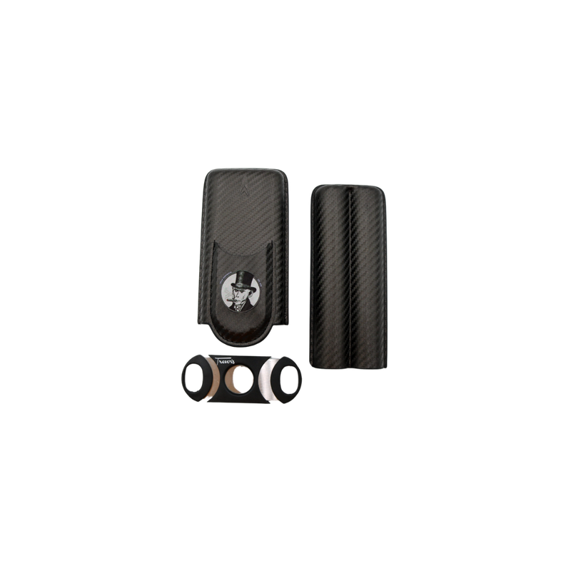 Trevor&#39;s Branded Monkey 2 Finger Cigar Case with Cutter