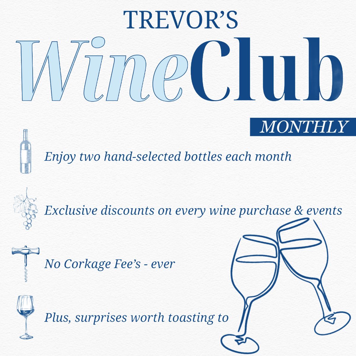 Trevor’s Wine Club – Monthly Membership