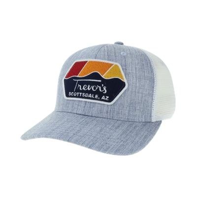 Melange Grey/White Snap Back with Patch Hat