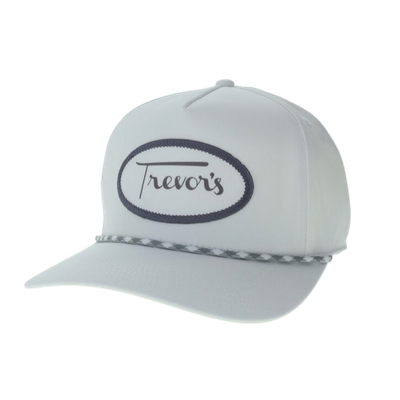 Trevors White and Grey Caddy Hat