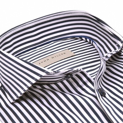 John Miller Shirts Stripe:Overhemd