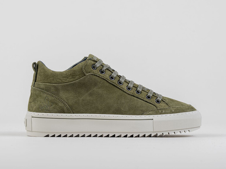 Rehab Footwear schoen craig nub dark green