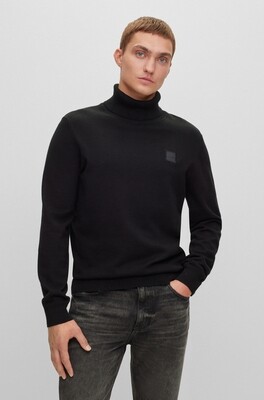 Hugo Boss pullover coll uni zwart