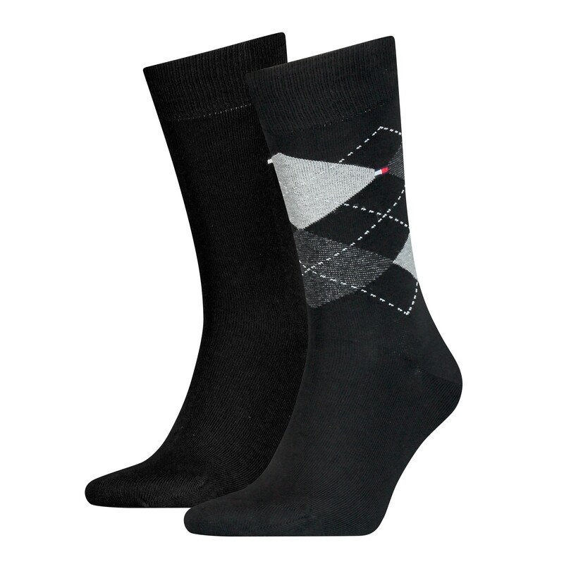 Hilfiger sokken sok 2-pair argyle/uni