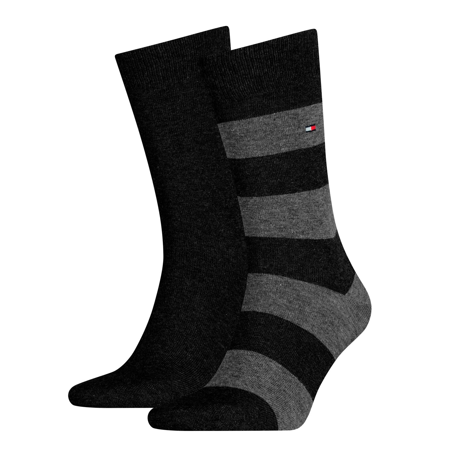 Hilfiger sokken sok 2-pair streep/uni