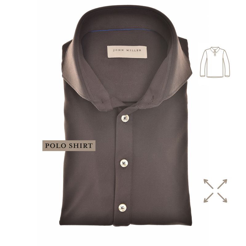 John Miller Shirts Plain:Polo shirt