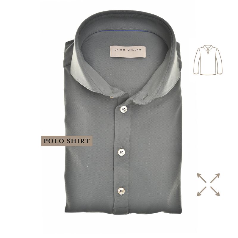 John Miller Shirts Plain:Polo shirt