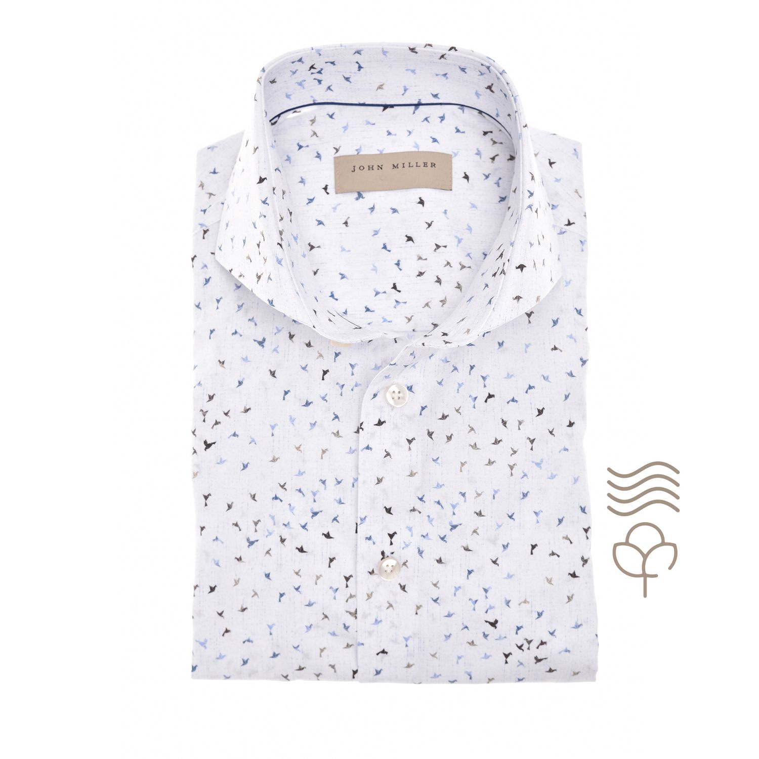 John Miller Shirts Print:Overhemd