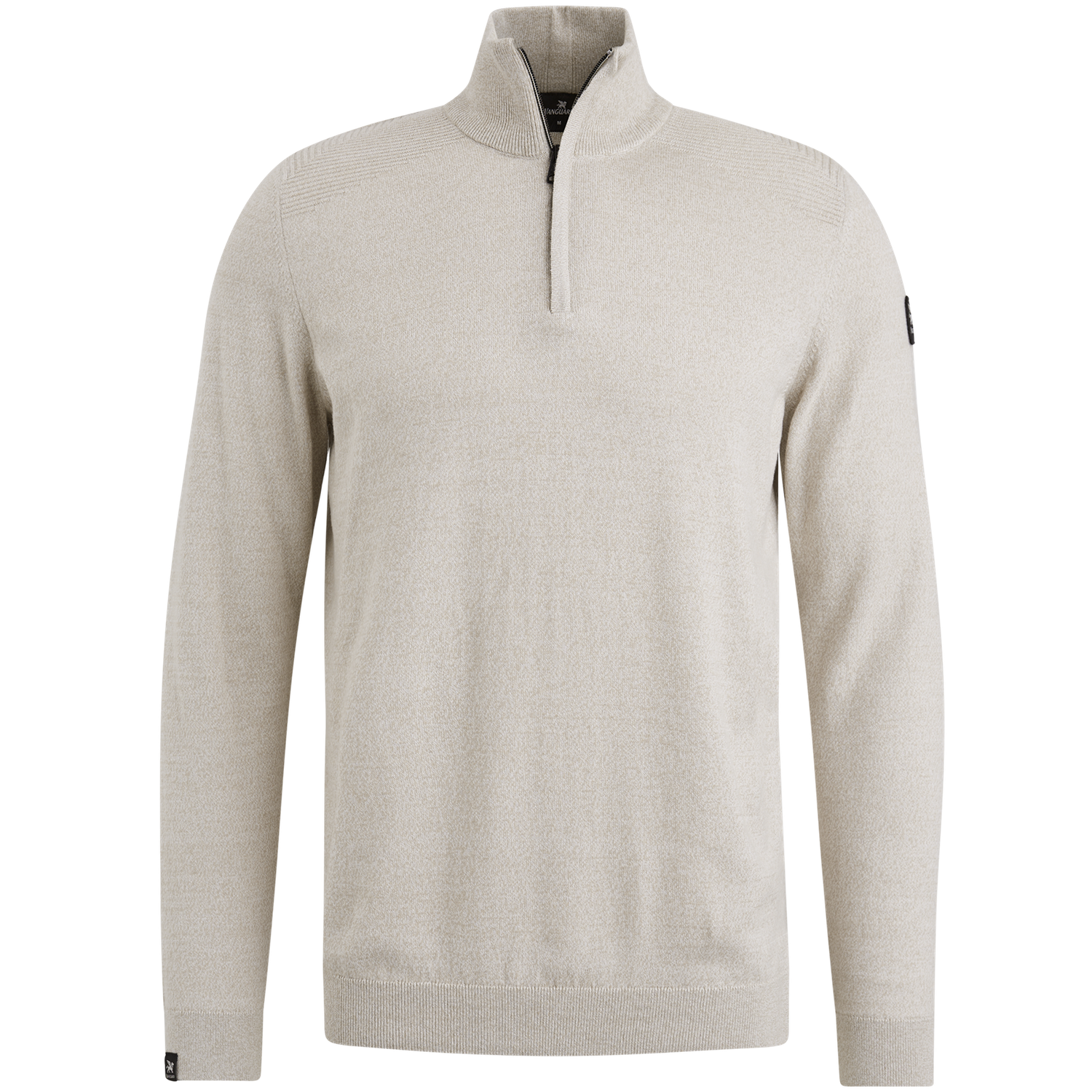 Vanguard Half zip collar cotton mouline