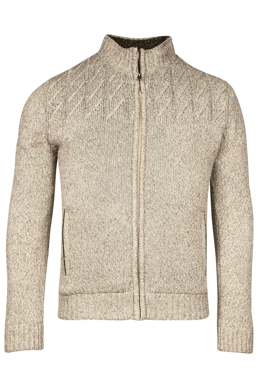 Baileys Cardigan Zip - Lined single knit / C