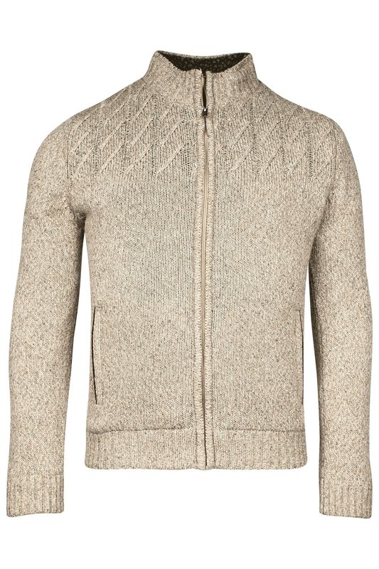 Baileys Cardigan Zip - Lined single knit / C