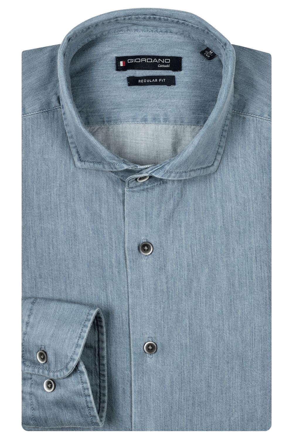 Giordano Row, LS Cutaway Colourful Twill