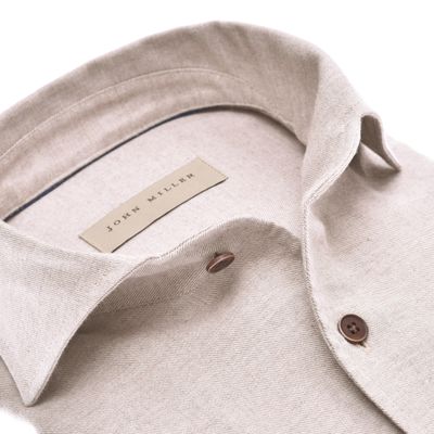 John Miller Shirts Plain:Overhemd