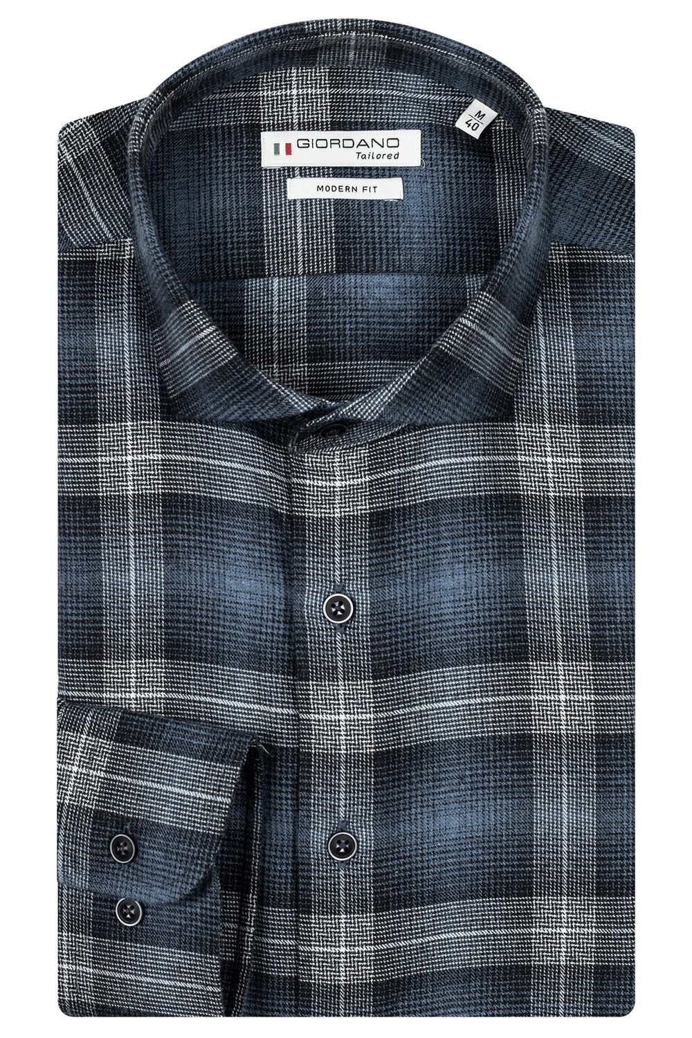 Giordano Row, LS Cutaway  Bold Check