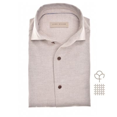 John Miller Shirts Plain:Overhemd