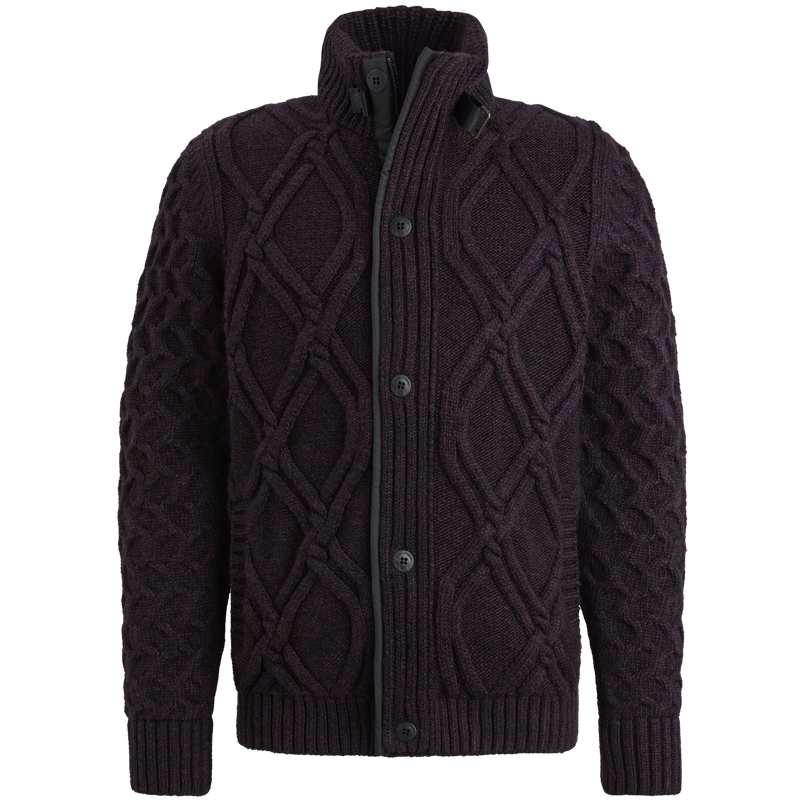 PME Legend Zip jacket heavy knit mixed yarn