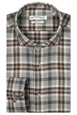 Giordano Row, LS Cutaway  Brushed Check