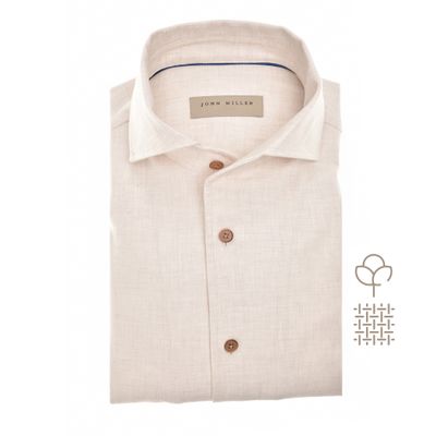 John Miller Shirts Plain:Overhemd