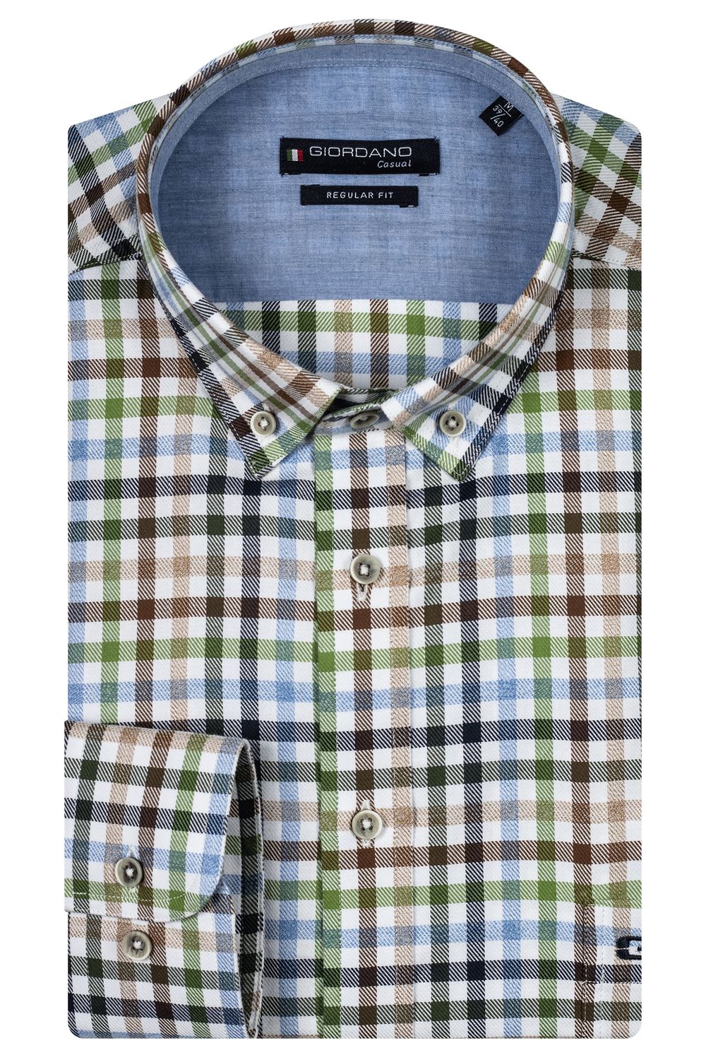 Giordano Ivy, LS Button Down Colourful Twill