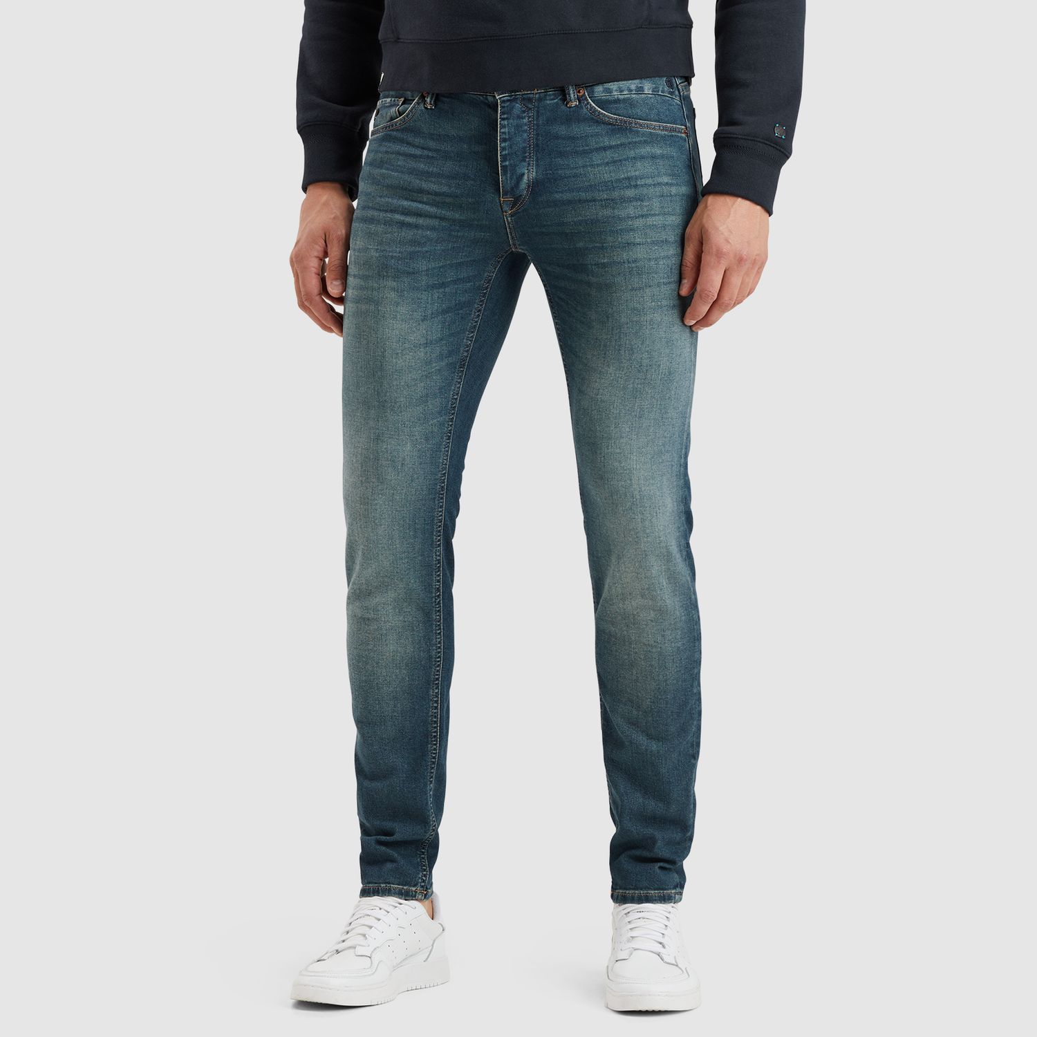 Cast Iron RISER SLIM WORN-IN BLUE DENIM